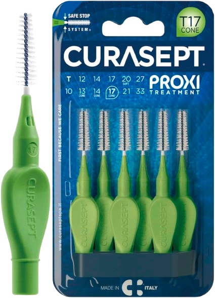 CURASEPT PROXI T17 CONE VERDE/GREEN 6 PEZZI - Farmacianuova.eu