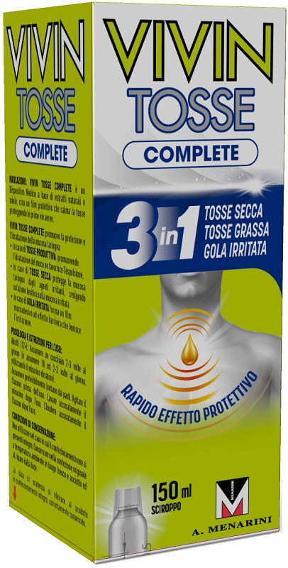 VIVIN TOSSE COMPLETE SCIROPPO PER TOSSE 150 ML - Farmacianuova.eu