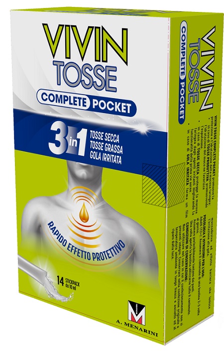 VIVIN TOSSE COMPLETE POCKET 14 STICK PACK DA 10 ML - Farmacianuova.eu