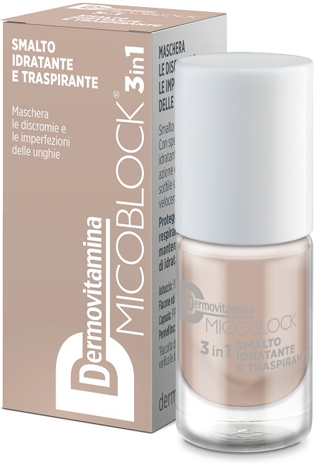 DERMOVITAMINA MICOBLOCK 3IN1 SMALTO IDRATANTE E TRASPIRANTE BEIGE 5 ML - Farmacianuova.eu