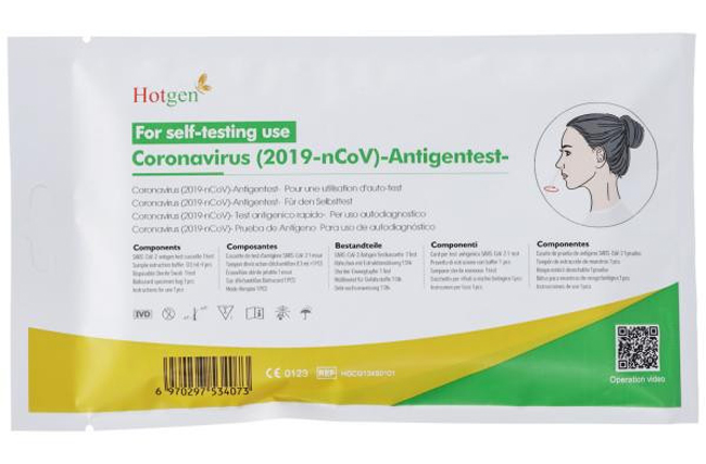 TEST ANTIGENICO RAPIDO COVID-19 HOTGEN AUTODIAGNOSTICO DETERMINAZIONE QUALITATIVA ANTIGENI SARS-COV-2 IN TAMPONI NASALI MEDIANTE IMMUNOCROMATOGRAFIA 1 PEZZO - Farmacianuova.eu
