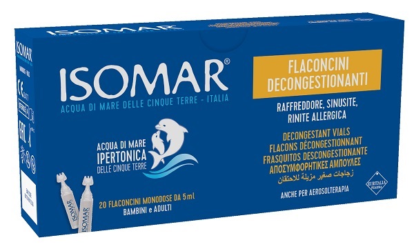 ISOMAR SOLUZIONE DECONGESTIONANTE NASALE 20 FLACONCINI 5 ML - Farmacianuova.eu