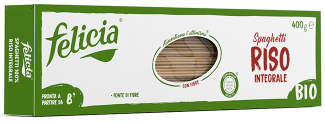 FELICIA BIO RISO INTEGRALE SPAGHETTI 340 G - Farmacianuova.eu