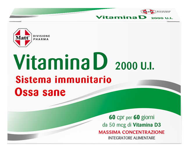 MATT PHARMA VITAMINA D 60 COMPRESSE - Farmacianuova.eu