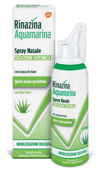 RINAZINA AQUAMARINA FAMILY SPRAY NASALE ISOTONICO DELICATO 100 ML - Farmacianuova.eu