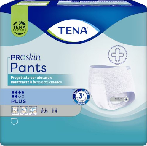 PANNOLONE PER INCONTINENZA TENA PANTS PLUS EXTRALARGE 12 PEZZI - Farmacianuova.eu