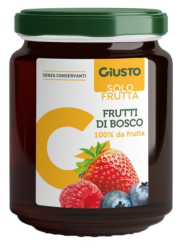 GIUSTO SOLO FRUTTA MARMELLATA FRUTTI ROSSI 284 G - Farmacianuova.eu