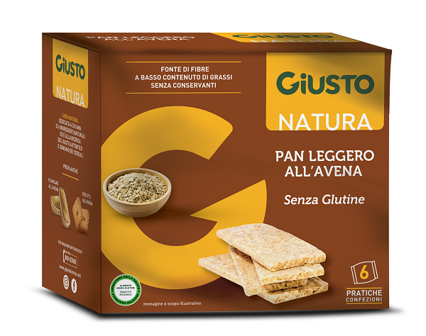 GIUSTO SENZA GLUTINE PANLEGGERO ALL'AVENA 6 CONFEZIONI DA 25G - Farmacianuova.eu