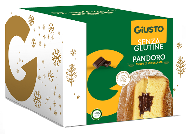 GIUSTO SENZA GLUTINE PANDORO CUORE CACAO 360 G - Farmacianuova.eu
