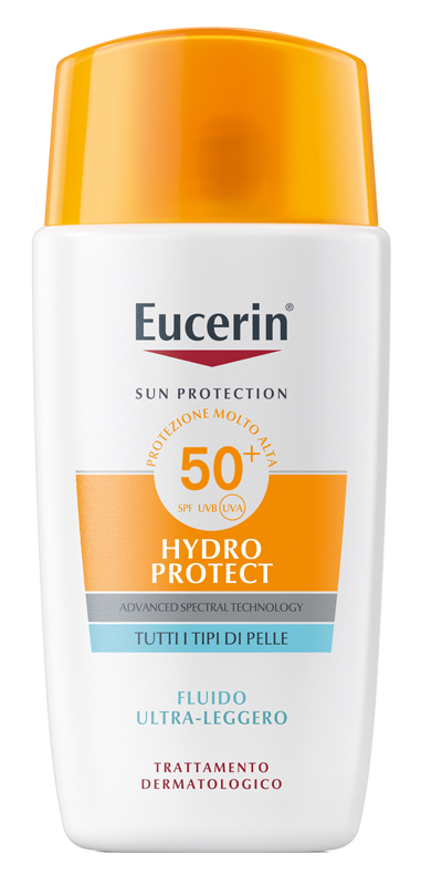 EUCERIN SUN FACE HYDRO PROTECT FLUIDO ULTRA LEGGERO SPF50+ 50 ML - Farmacianuova.eu