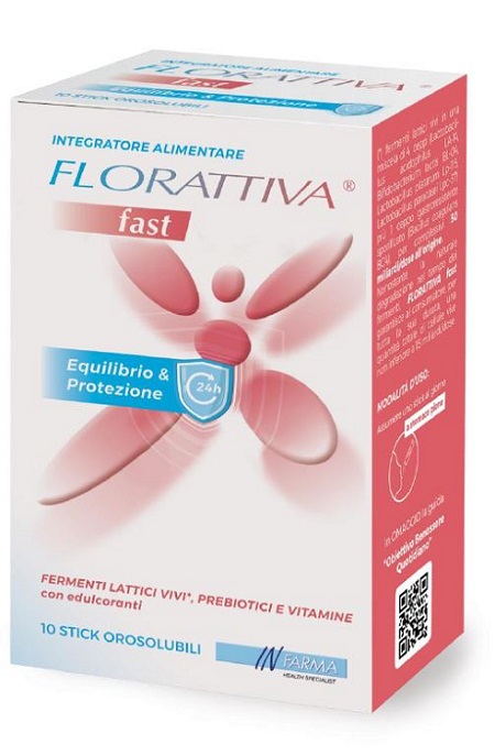 FLORATTIVA FAST 10 STICK OROSOLUBILI - Farmacianuova.eu