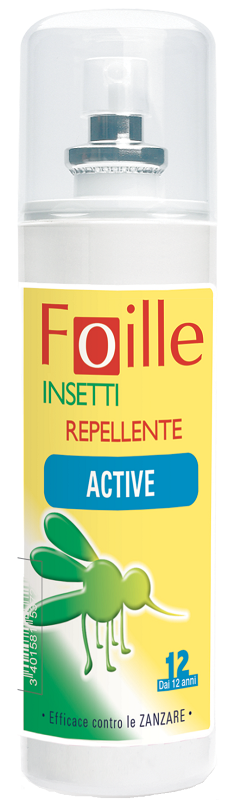 FOILLE INSETTI REPELLENTE ACTIVE 100 ML - Farmacianuova.eu