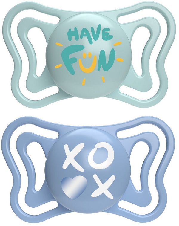 CHICCO SUCCHIETTO LIGHT AZZURRO SILICONE 6-16M 2 PEZZI - Farmacianuova.eu