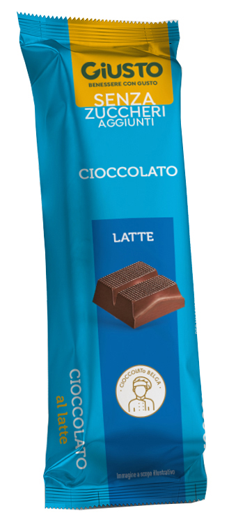 GIUSTO SENZA ZUCCHERO BARRETTA CIOCCOLATO LATTE 42 G - Farmacianuova.eu