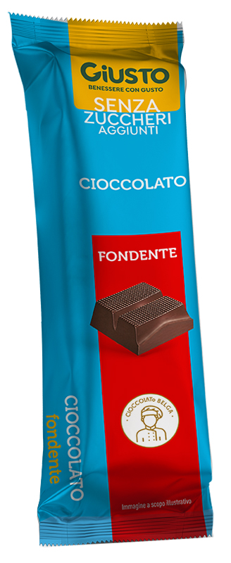 GIUSTO SENZA ZUCCHERO BARRETTA CIOCCOLATO FONDENTE 42 G - Farmacianuova.eu