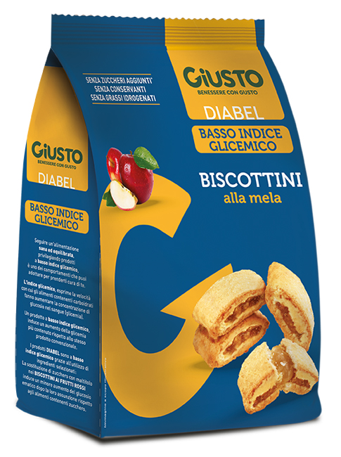 GIUSTO DIABEL BISCOTTINI MELA 250 G - Farmacianuova.eu