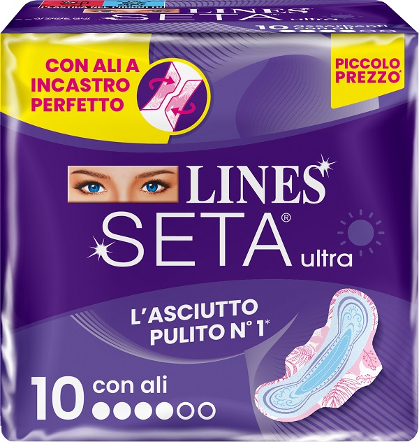 LINES SETA ULTRA ASSORBENTI ALI DWCT 10 PEZZI - Farmacianuova.eu