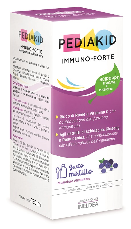 PEDIAKID IMMUNO FORTE SCIROPPO 125 ML - Farmacianuova.eu