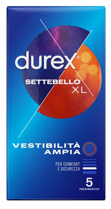 PROFILATTICO DUREX SETTEBELLO XL 5 PEZZI - Farmacianuova.eu