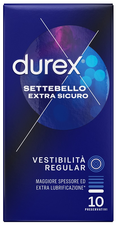 PROFILATTICO DUREX SETTEBELLO EXTRA SICURO 10 PEZZI - Farmacianuova.eu