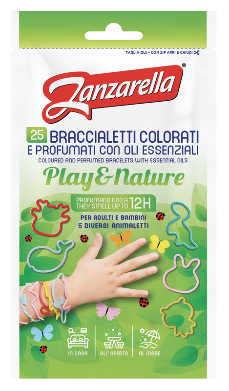 ZANZARELLA BRACCIALETTI PALY&NATURE 25 PEZZI - Farmacianuova.eu