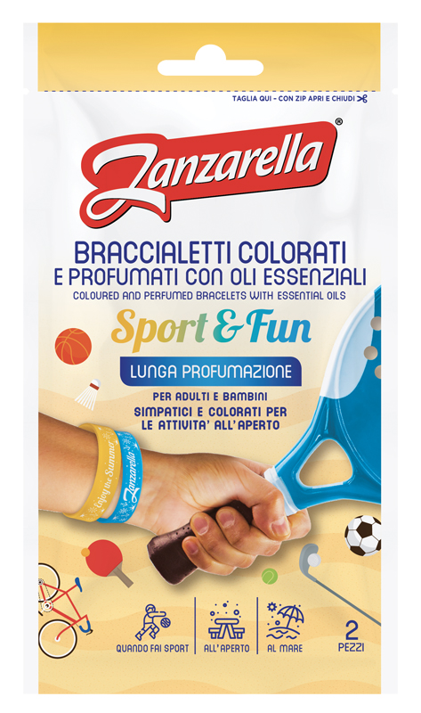 ZANZARELLA BRACCIALETTI SPORT&FUN 2 PEZZI - Farmacianuova.eu