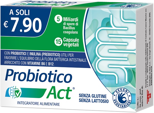 PROBIOTICO ACT 15 CAPSULE VEGETALI - Farmacianuova.eu