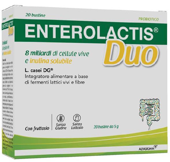 ENTEROLACTIS DUO INULINA 20 BUSTINE 5 G - Farmacianuova.eu