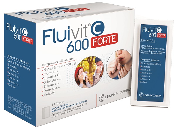 FLUIVIT C 600 FORTE 14 BUSTINE - Farmacianuova.eu