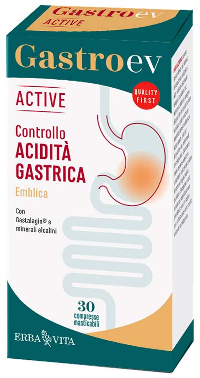 GASTRO EV ACTIVE 30 COMPRESSE - Farmacianuova.eu