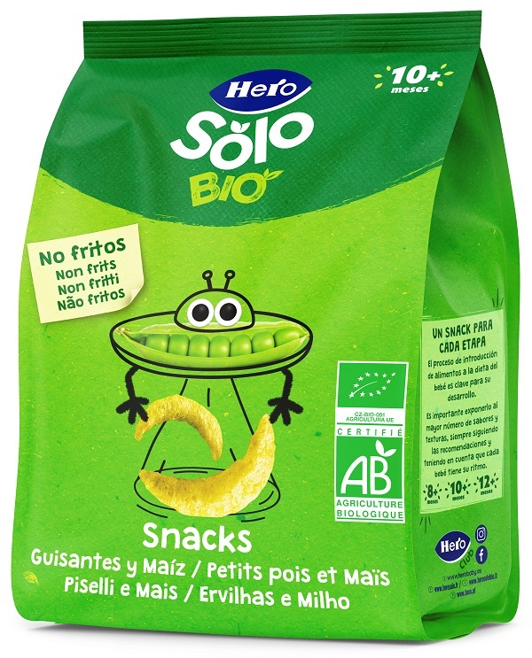 HERO SOLO SNACK PISELLI E MAIS 100% BIO 40 G - Farmacianuova.eu