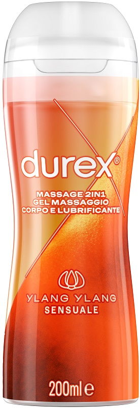 DUREX MASSAGE 2 IN 1 GEL MASSAGGIO CORPO E LUBRIFICANTE YLANG YLANG 200 ML - Farmacianuova.eu