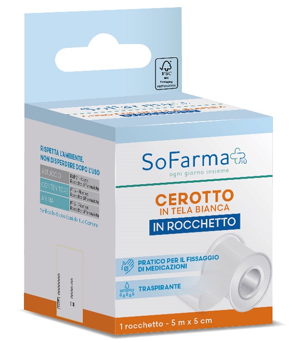 ROCCHETTO TELA M 5X5 CM SOFARMAPIU' - Farmacianuova.eu