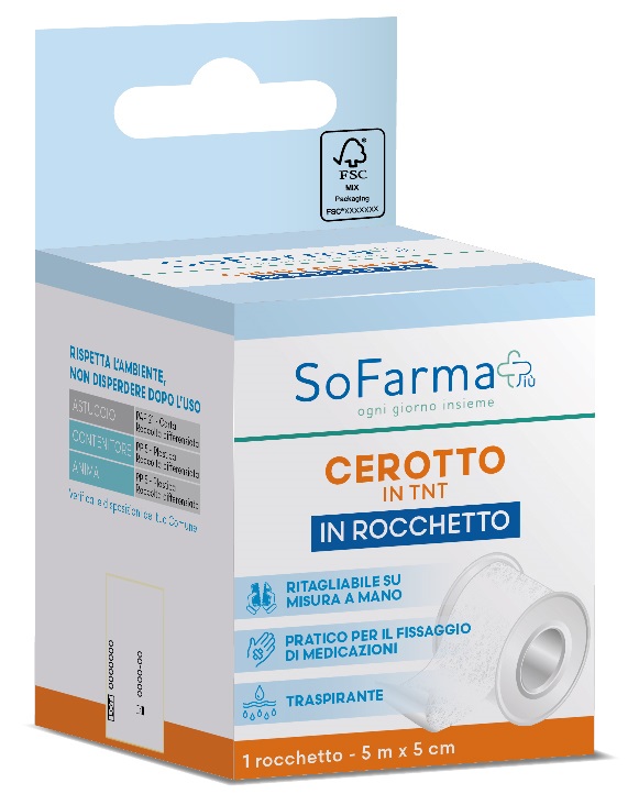ROCCHETTO TESSUTO NON TESSUTO M 5X5 CM SOFARMAPIU' - Farmacianuova.eu