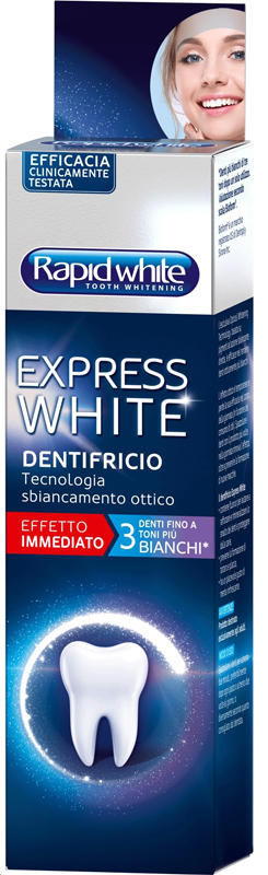 RAPID WHITE DENTIFRICIO EXPRESS WHITE 75ML - Farmacianuova.eu