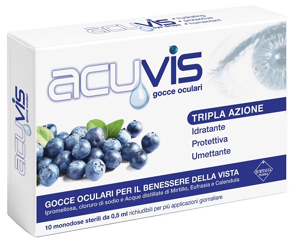 GOCCE OCULARI ACUVIS 10 FLACONCINI 0,5 ML - Farmacianuova.eu