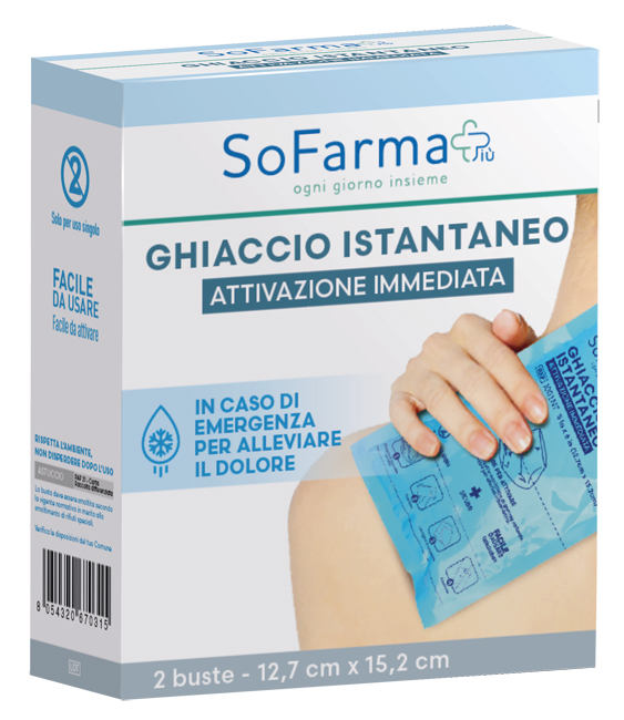 GHIACCIO ISTANTANEO 2 PEZZI SOFARMAPIU' - Farmacianuova.eu