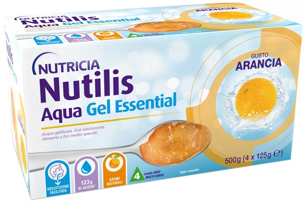 NUTILIS AQUA GEL ARANCIA 4 PEZZI DA 125 G - Farmacianuova.eu