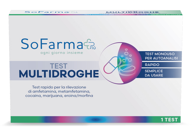 TEST AUTODIAGNOSTICO RAPIDO MULTIDROGHE SOFARMAPIU' - Farmacianuova.eu