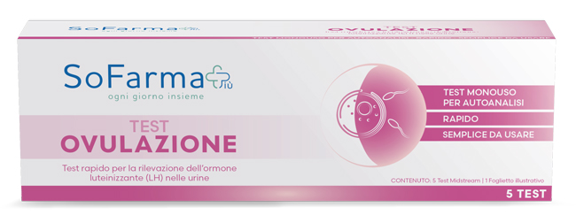TEST AUTODIAGNOSTICO OVULAZIONE 5 PEZZI SOFARMAPIU' - Farmacianuova.eu