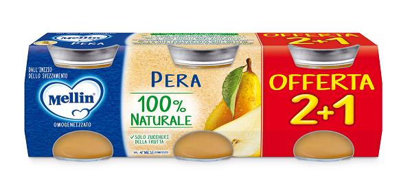 MELLIN OMOGENEIZZATO PERA 3 PEZZI DA 100 G - Farmacianuova.eu