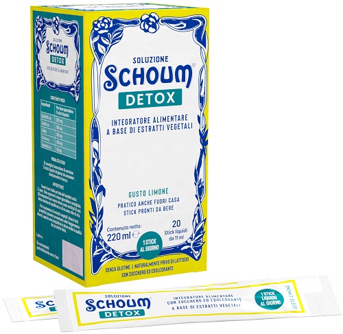 SOLUZIONE SCHOUM DETOX 20 STICK - Farmacianuova.eu