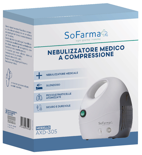 NEBULIZZATORE MEDICO A COMPRESSIONE SOFARMAPIU' - Farmacianuova.eu