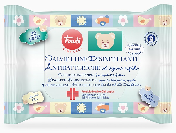 TRUDI BABY CARE SALVIETTINE DISINFETTANTI PMC 20 PEZZI - Farmacianuova.eu