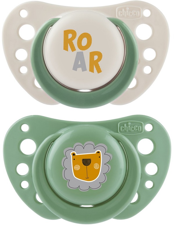 CHICCO SUCCHIETTI AIR VERDE SILICONE 2-6 MESI 2 PEZZI - Farmacianuova.eu