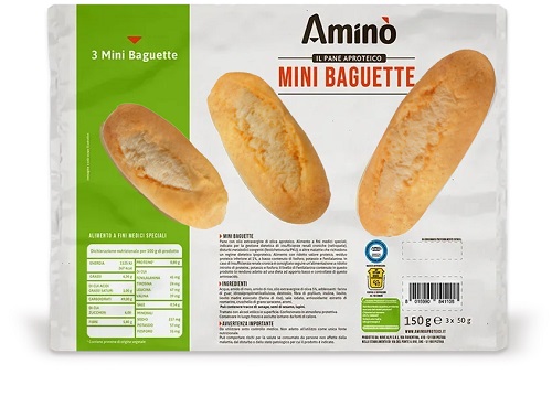 AMINO' MINI BAGUETTE 3 PEZZI DA 50 G - Farmacianuova.eu
