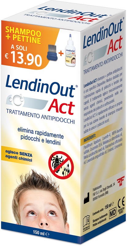 LENDINOUT ACT ANTIPIDOCCHI 150 ML - Farmacianuova.eu