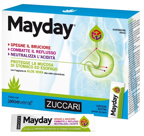 MAYDAY SOSPENSIONE PER USO ORALE ALLA MENTA 12 BUSTINE 10 ML - Farmacianuova.eu