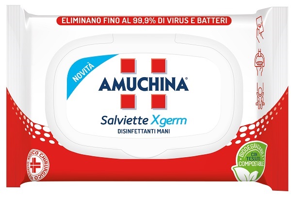 AMUCHINA XGERM SALVIETTINE MANI 20 PEZZI - Farmacianuova.eu