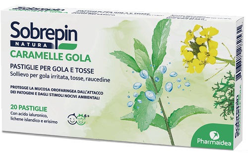 SOBREPIN NATURA CARAMELLA GOLA 20 PASTIGLIE - Farmacianuova.eu